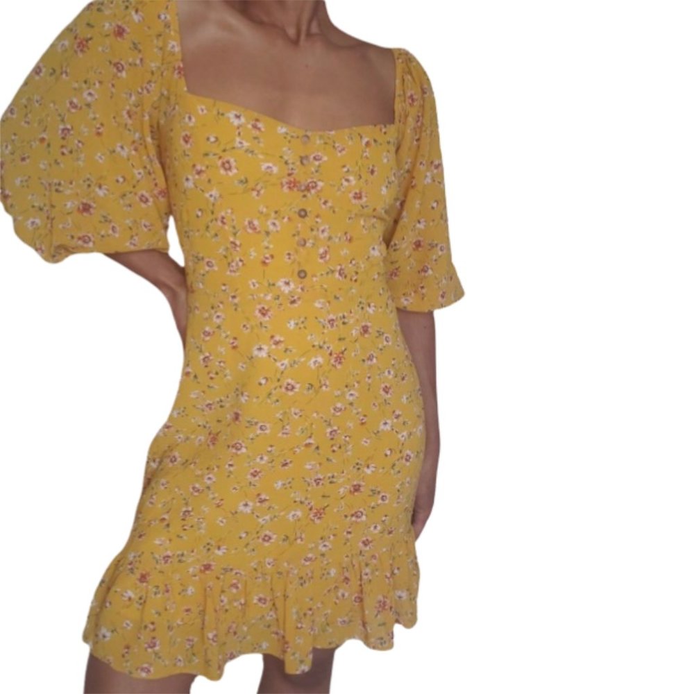 Lulu's Floral Print Dress